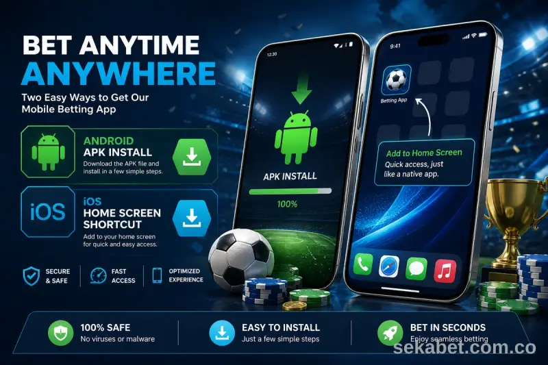 sekabet Mobil: Android APK ve iOS Ana Ekran Kurulumu kapak görseli